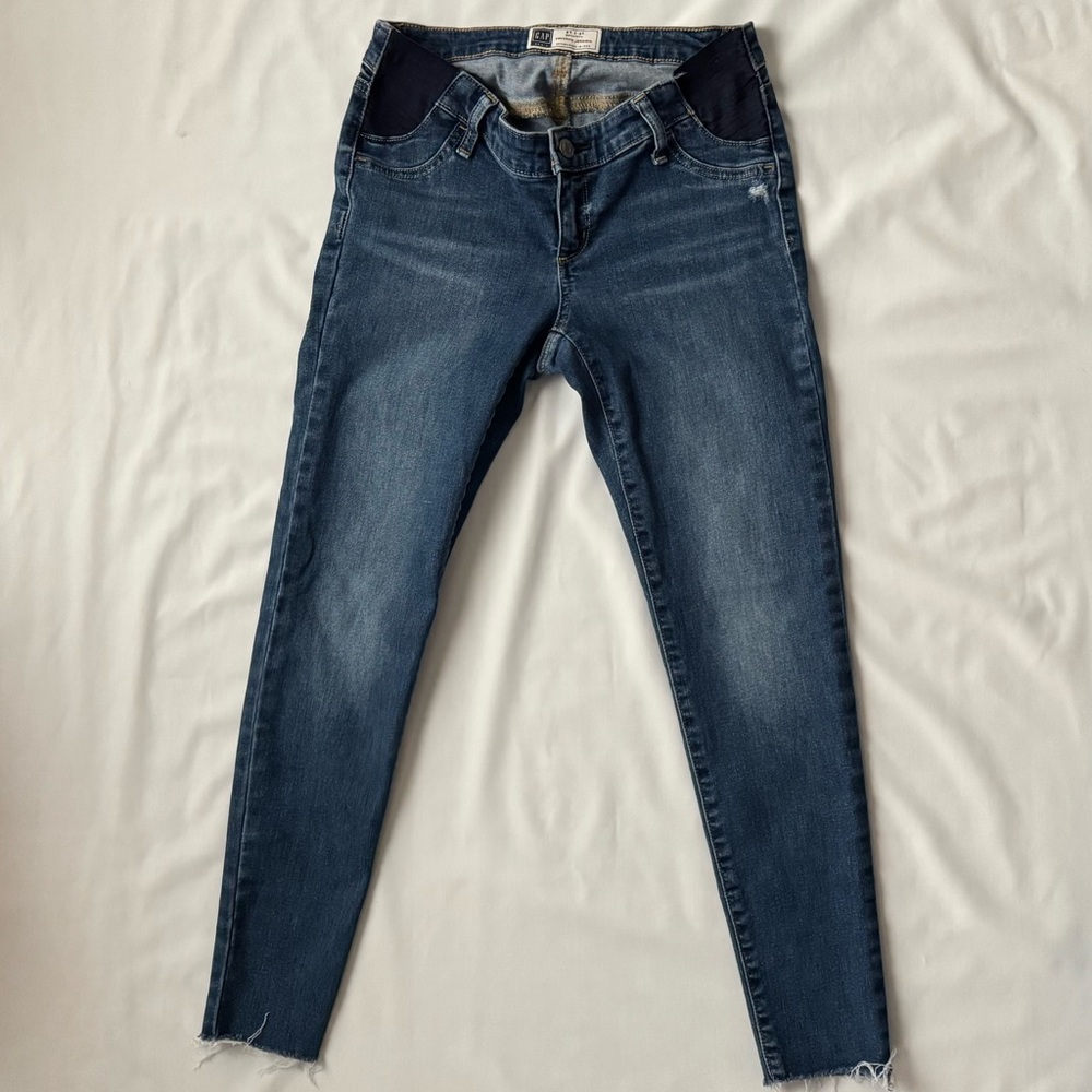 GAP Women's Maternity Dark Blue Skinny Jeans